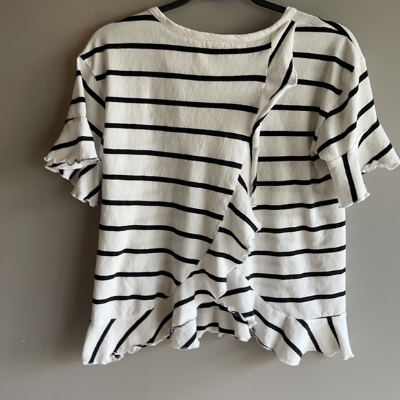 Chaser striped ruffle open back top size XS - Picture 1 of 8
